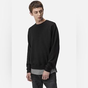 JOHN ELLIOTT | Black Raglan Crewneck